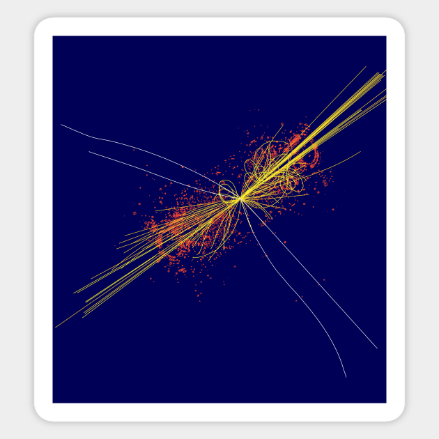 Higgs particle event simulation (A142/0422) Sticker by SciencePhoto